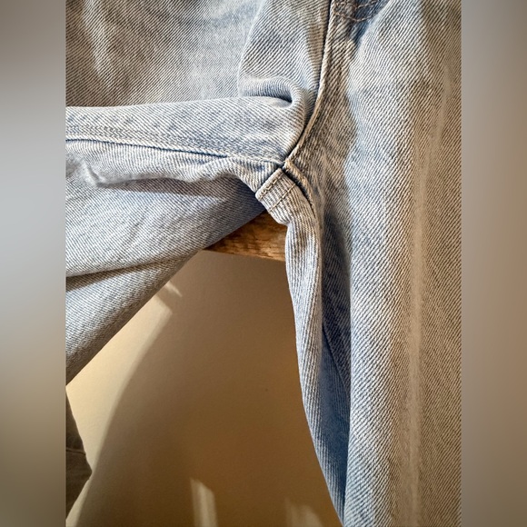 American Eagle Outfitters Light Blue High-Rise Straight Jeans - Picture 2 of 7